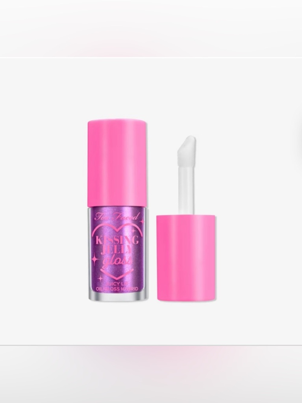 Too Faced Kissing Jelly Hydrating Lip Oil Gloss BIRTHDAY KISS